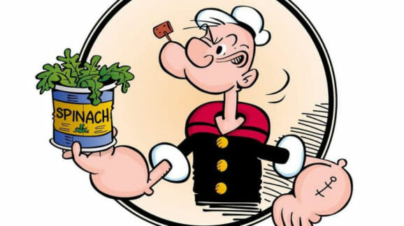Mangez des épinards pour votre flore intestinale 1 Les bienfaits des épinards vus par Popeye